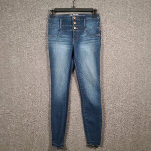 No Boundaries Button Fly Size 5 High Rise Sculpting Skinny Junior Jean Leggings